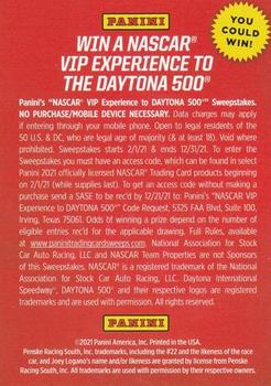 2021 Donruss #NNO Daytona 500 VIP Experience Back