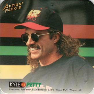 1994 Action Packed CoaStars - Early Printing CoaStars #15 Kyle Petty Front