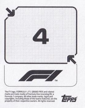 2020 Topps F1 Official Stickers #4 Lewis Hamilton Back