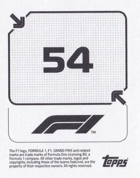 2020 Topps F1 Official Stickers #54 Alexander Albon Back