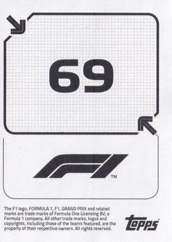 2020 Topps F1 Official Stickers #69 Carlos Sainz Back