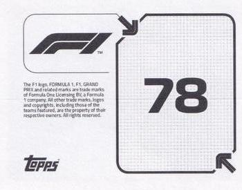 2020 Topps F1 Official Stickers #78 Lando Norris Back