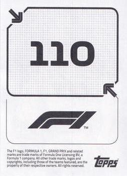 2020 Topps F1 Official Stickers #110 Pierre Gasly Back