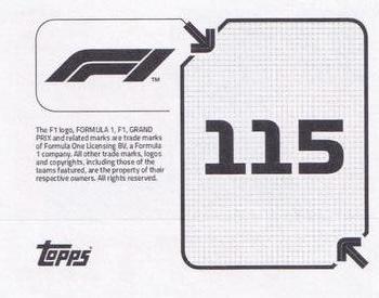 2020 Topps F1 Official Stickers #115 Sebastian Vettel Back