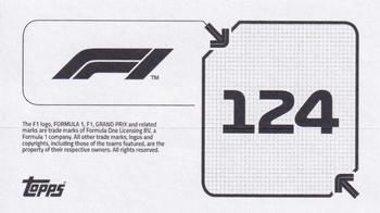 2020 Topps F1 Official Stickers #124 Daniil Kvyat Back