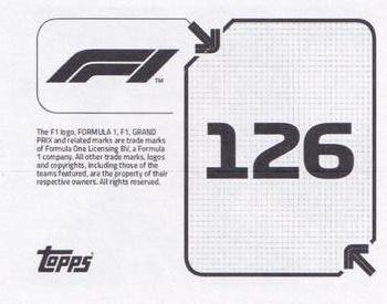 2020 Topps F1 Official Stickers #126 Daniil Kvyat Back