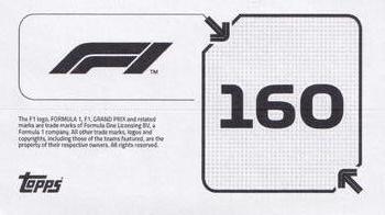 2020 Topps F1 Official Stickers #160 Kimi Raikkonen Back