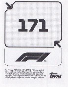 2020 Topps F1 Official Stickers #171 Romain Grosjean Back
