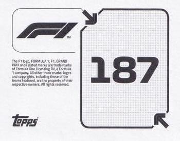 2020 Topps F1 Official Stickers #187 Kevin Magnussen Back