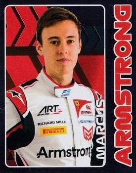 2020 Topps F1 Official Stickers #215 Marcus Armstrong Front