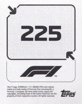 2020 Topps F1 Official Stickers #225 Artem Markelov Back