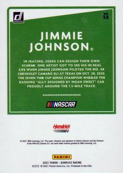 2021 Donruss - Green #38 Jimmie Johnson Back