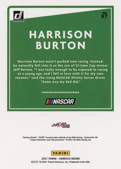 2021 Donruss - Green #87 Harrison Burton Back