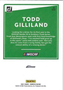 2021 Donruss - Green #111 Todd Gilliland Back