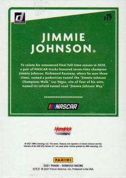 2021 Donruss - Green #117 Jimmie Johnson Back