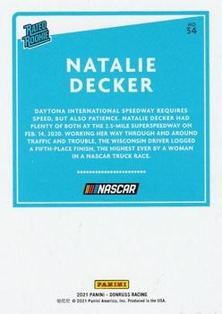 2021 Donruss - Navy Blue #34 Natalie Decker Back