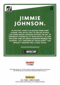 2021 Donruss - Orange #38 Jimmie Johnson Back