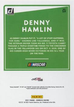 2021 Donruss - Orange #39 Denny Hamlin Back