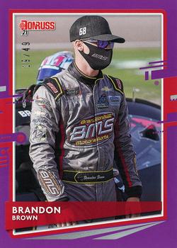 2021 Donruss - Purple #82 Brandon Brown Front