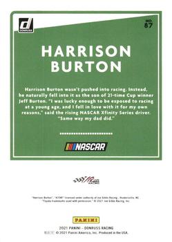 2021 Donruss - Silver #87 Harrison Burton Back