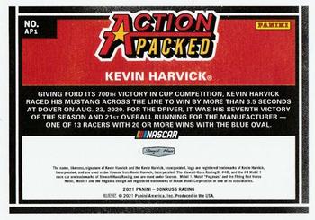 2021 Donruss - Action Packed #AP1 Kevin Harvick Back