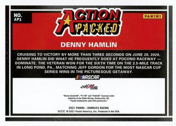 2021 Donruss - Action Packed #AP3 Denny Hamlin Back