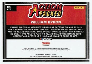 2021 Donruss - Action Packed #AP6 William Byron Back