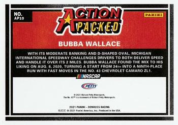 2021 Donruss - Action Packed #AP10 Bubba Wallace Back