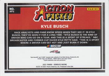 2021 Donruss - Action Packed Checkers #AP2 Kyle Busch Back