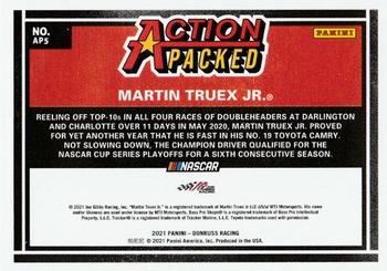 2021 Donruss - Action Packed Checkers #AP5 Martin Truex Jr. Back