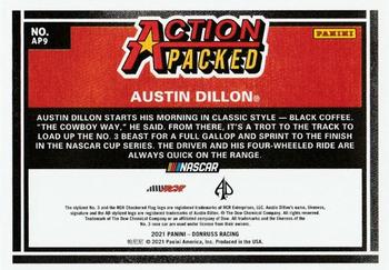 2021 Donruss - Action Packed Checkers #AP9 Austin Dillon Back