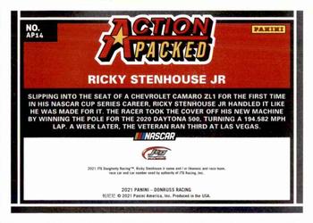2021 Donruss - Action Packed Checkers #AP14 Ricky Stenhouse Jr. Back
