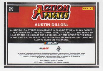 2021 Donruss - Action Packed Retail #AP9 Austin Dillon Back