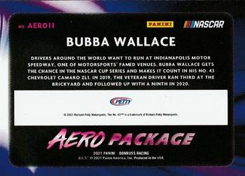 2021 Donruss - Aero Package #AERO11 Bubba Wallace Back