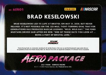 2021 Donruss - Aero Package Checkers #AERO3 Brad Keselowski Back