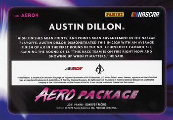 2021 Donruss - Aero Package Checkers #AERO4 Austin Dillon Back