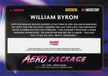 2021 Donruss - Aero Package Checkers #AERO6 William Byron Back