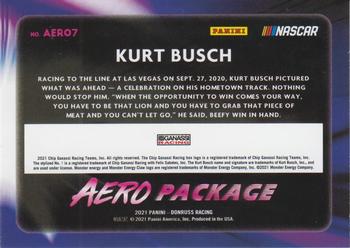 2021 Donruss - Aero Package Checkers #AERO7 Kurt Busch Back