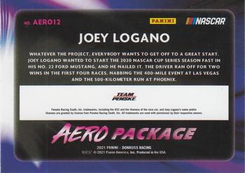 2021 Donruss - Aero Package Checkers #AERO12 Joey Logano Back
