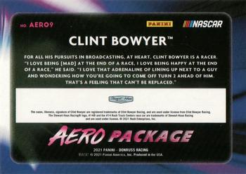 2021 Donruss - Aero Package Cracked Ice #AERO9 Clint Bowyer Back