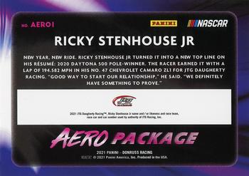 2021 Donruss - Aero Package Diamond #AERO1 Ricky Stenhouse Jr. Back