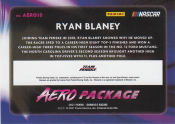 2021 Donruss - Aero Package Retail #AERO10 Ryan Blaney Back