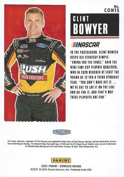 2021 Donruss - Contenders Holographic #CON15 Clint Bowyer Back
