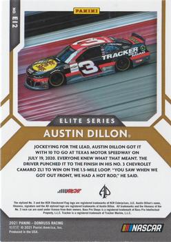 2021 Donruss - Elite Series Checkers #E12 Austin Dillon Back