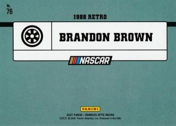 2021 Donruss - Optic #76 Brandon Brown Back