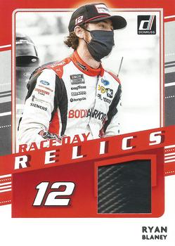 2021 Donruss - Race Day Relics #RDR-RB Ryan Blaney Front