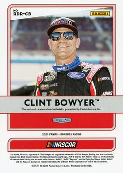 2021 Donruss - Race Day Relics Red #RDR-CB Clint Bowyer Back