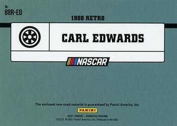 2021 Donruss - Race Day Relics Red #RDR-ED Carl Edwards Back