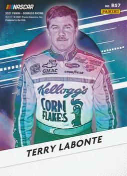 2021 Donruss - Retro Series Cracked Ice #RS7 Terry Labonte Back