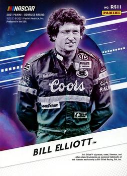 2021 Donruss - Retro Series Holographic #RS11 Bill Elliott Back
